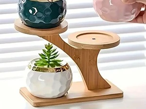 Bamboo Small Succulent Windowsill Shelf 17 Bamboo Small Succulent Windowsill Shelf 17