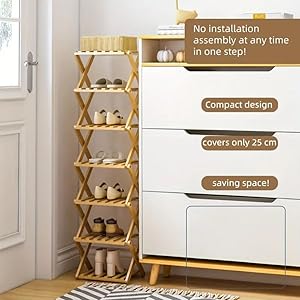 4 Tier Bamboo Portable Folding Shoe Rack 11 4 Tier Bamboo Portable Folding Shoe Rack 11