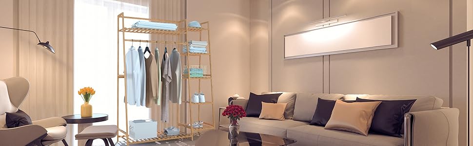 Bamboo Clothing Garment Rack 2