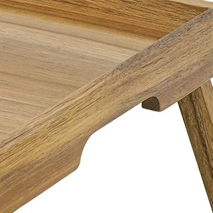 Wooden Breakfast Tray with Folding Legs 7