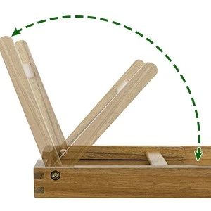 Wooden Breakfast Tray with Folding Legs 8