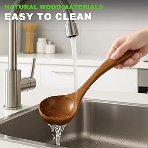 3 Pack Wooden Ladles 6