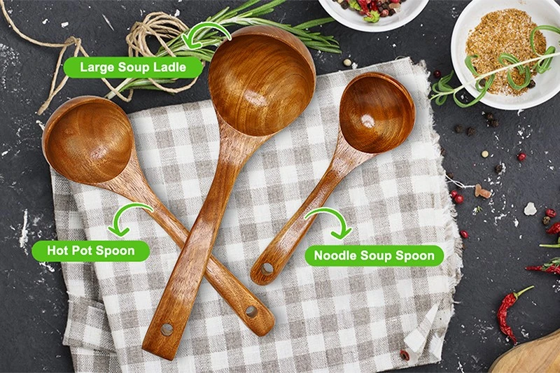 3 Pack Wooden Ladles 15 3 Pack Wooden Ladles 15
