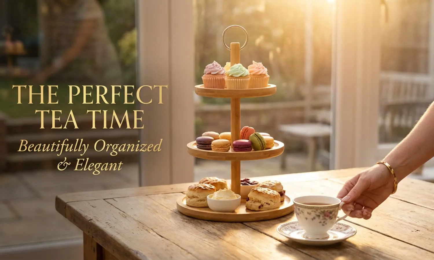 3-Tier Circular Bamboo Serving Tray 3-Tier Circular Bamboo Serving Tray