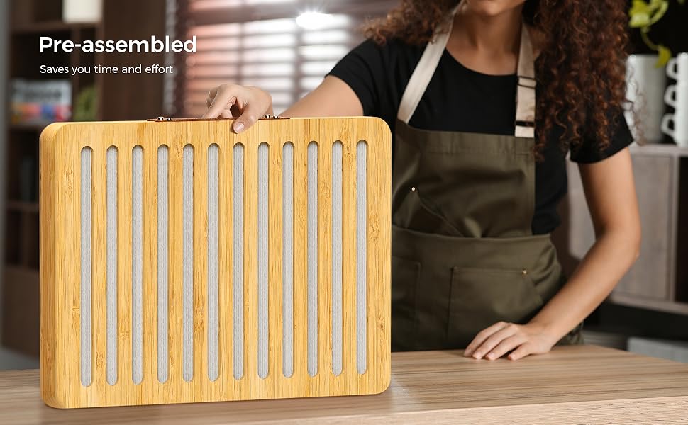 Stone Drying Mat With Bamboo Foldable Rack Stone Drying Mat With Bamboo Foldable Rack