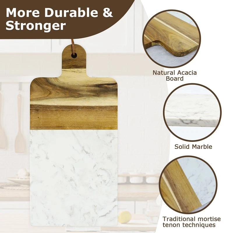 Wood Cutting Board With Handle
